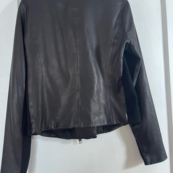 Vince Scuba Leather Jacket, Black, Medium - Picture 4 of 9